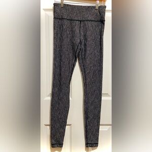 lululemon athletica Black Marled Leggings